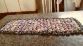 Caminho de Mesa de Fuxico em Cetim de várias cores